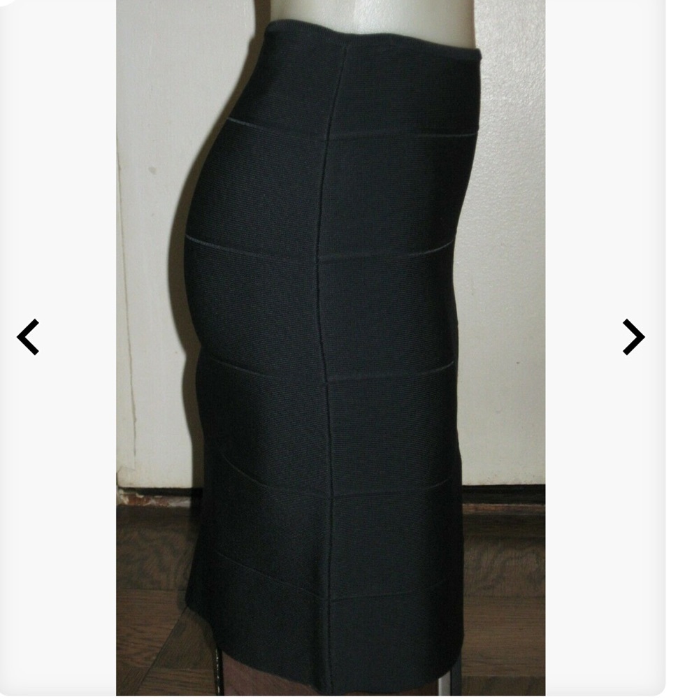 Herve Leger black bandage bodycon skirt - Picture 2 of 11